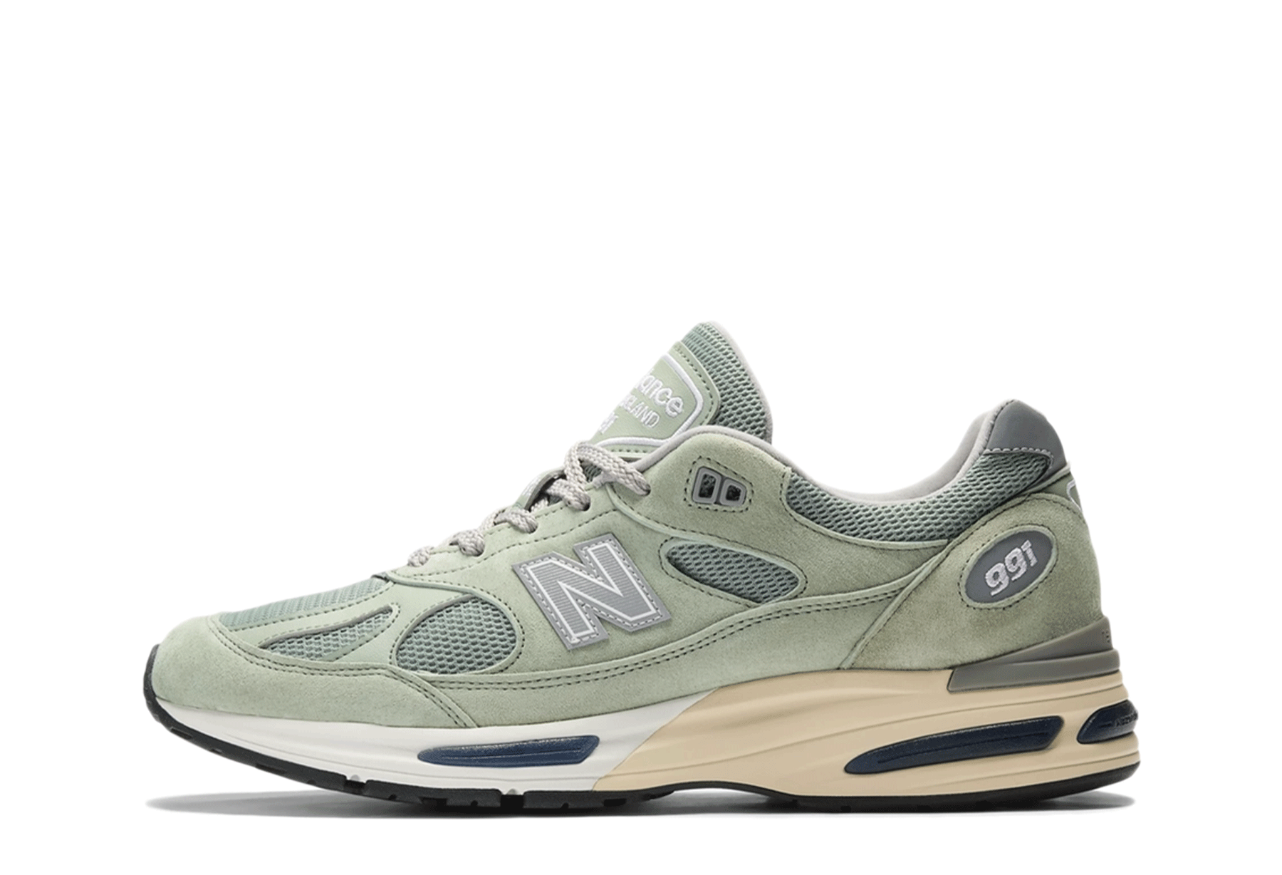 New Balance 991v2 Made in UK 'Sea Grass' (2026) Sea Grass/Silver sneaker – authenticated on KLEKT