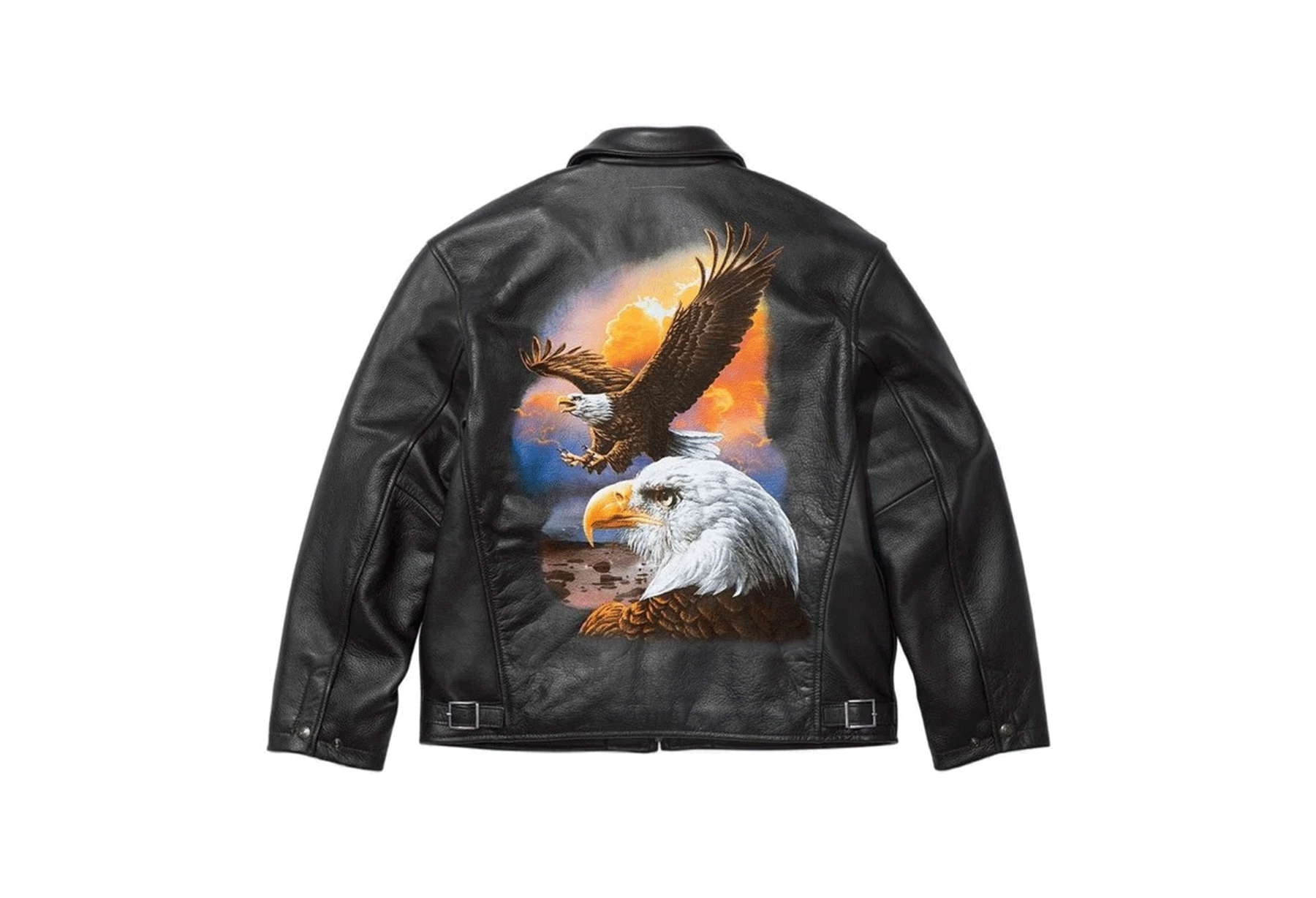 Supreme x MM6 Maison Margiela Schott Eagle Leather Jacket' (SS26) BLACK sneaker – authenticated on KLEKT