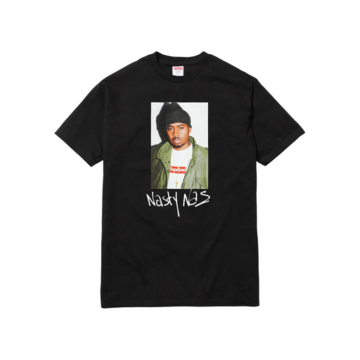 Supreme Nas T-Shirt Tee Black (FW17)