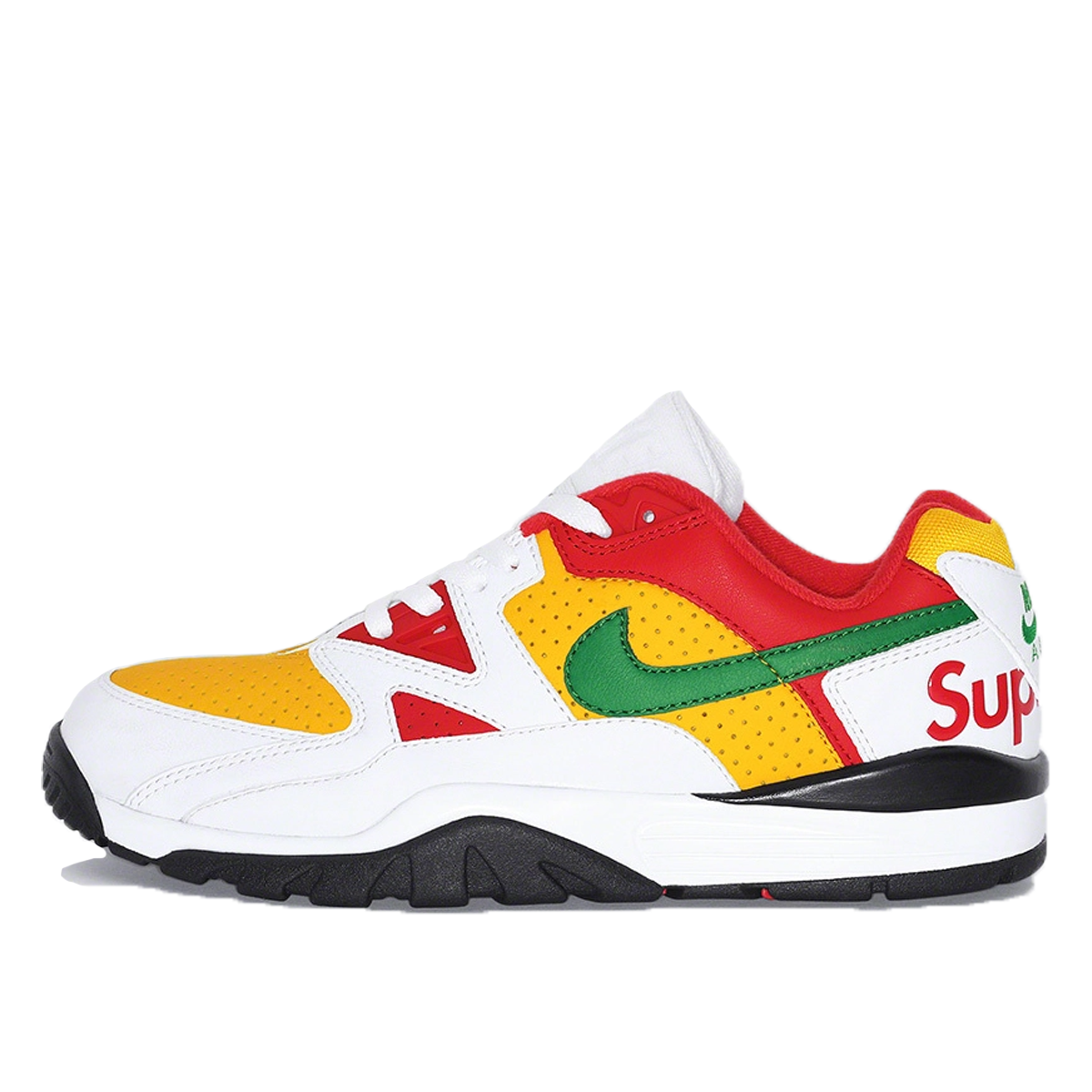 Supreme x Nike Cross Trainer Low White (FW21) WHITE/RED/GREEN/YELLOW sneaker – authenticated on KLEKT