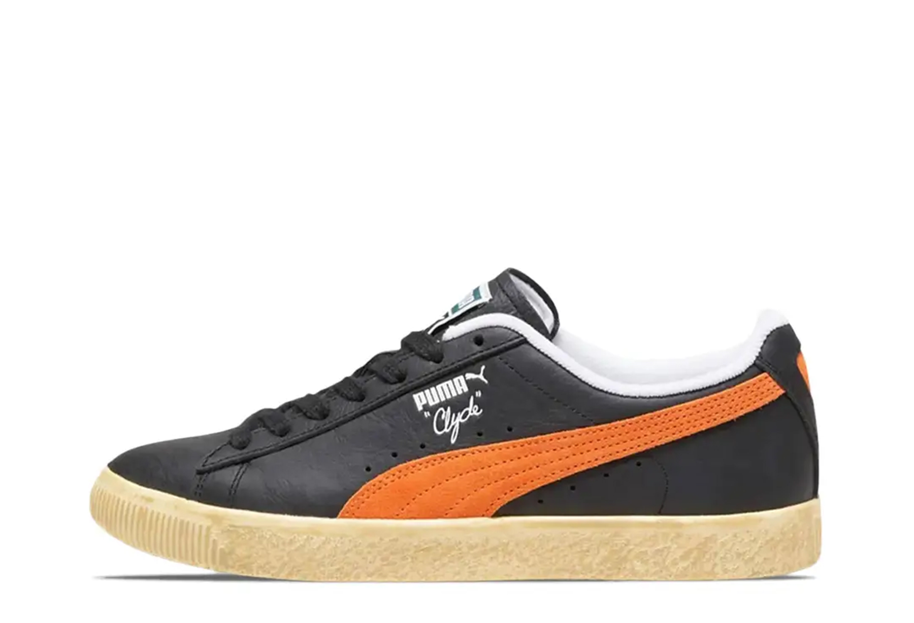 Puma Clyde Vintage Black Orange (2023) BLACK/ORANGE sneaker – authenticated on KLEKT