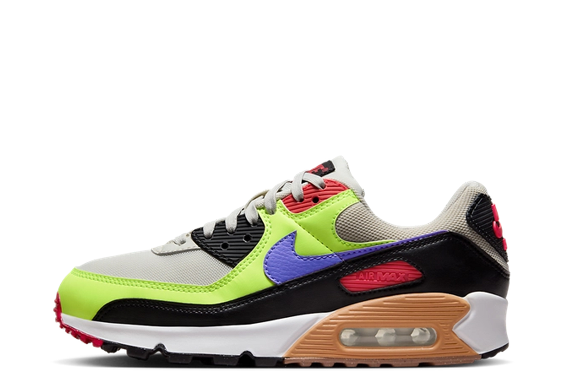 Nike Air Max 90 WMNS 'Multicolor' (2023) Volt/Light Bone/Ultramarine sneaker – authenticated on KLEKT