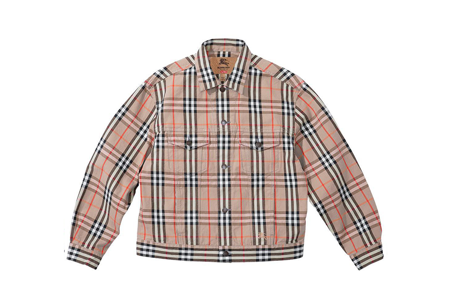 Supreme x Burberry® Denim Trucker Jacket Vintage Check (SS22) photo 1