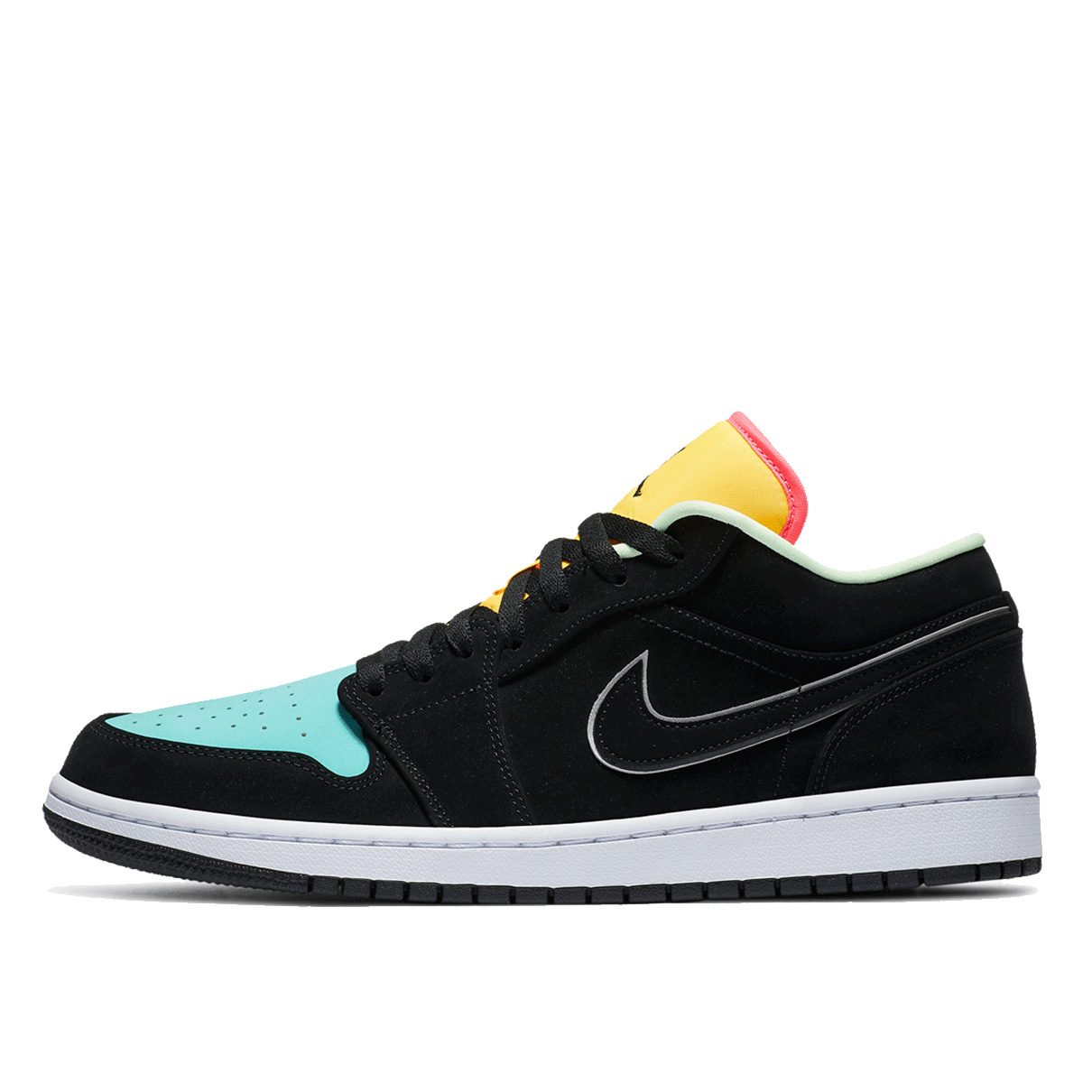 Air Jordan 1 Low Black Aurora Green Laser Orange (2020) sneaker – authenticated on KLEKT