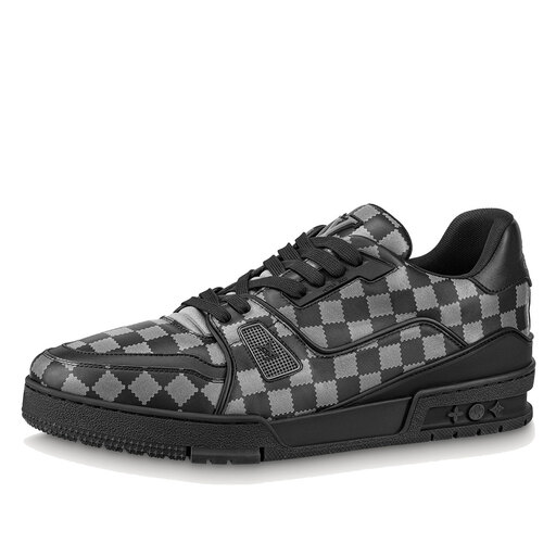 Luxury Louis Vuitton x Nigo LV Trainer Black Grey (2021)