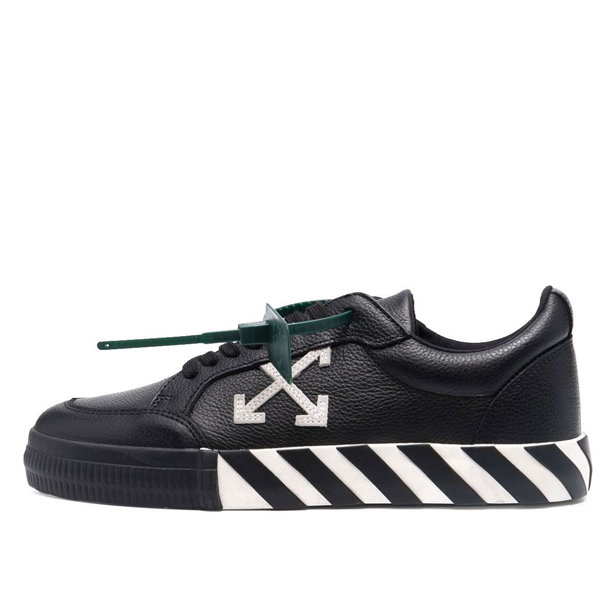 Off White Vulc Low Leather Black White (SS22) sneaker – authenticated on KLEKT