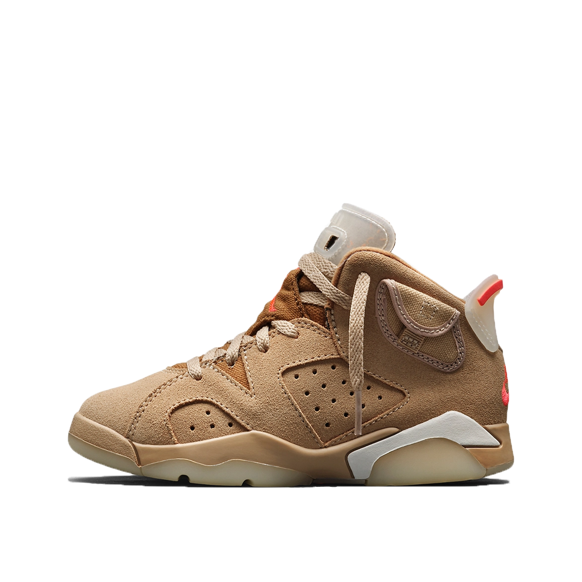Air Jordan x Travis Scott 6 Retro British Khaki (PS) (2021) BRITISH KHAKI/SAIL/BRIGHT CRIMSON sneaker – authenticated on KLEKT