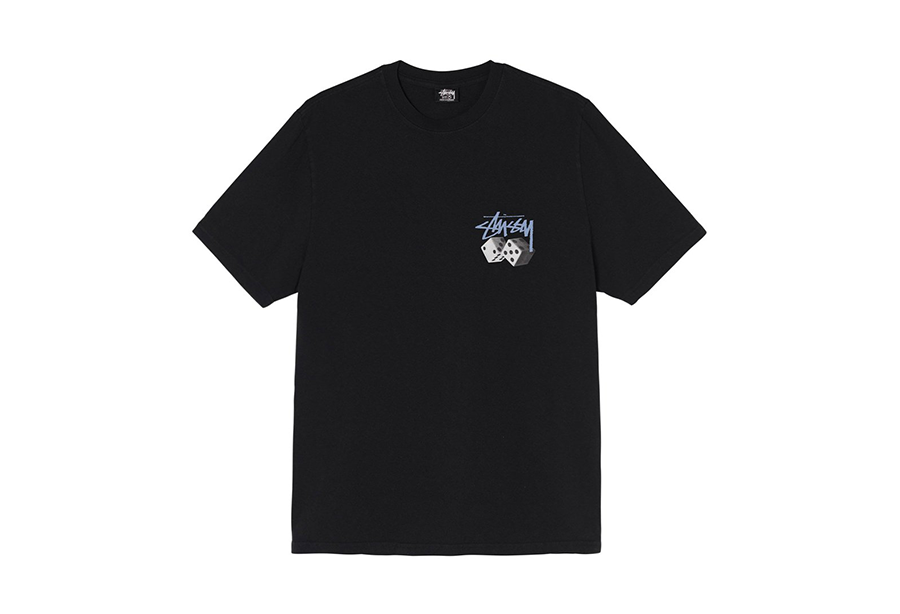 Stussy Roll The Dice Pigment Dyed Tee Black (FW21) BLACK sneaker – authenticated on KLEKT