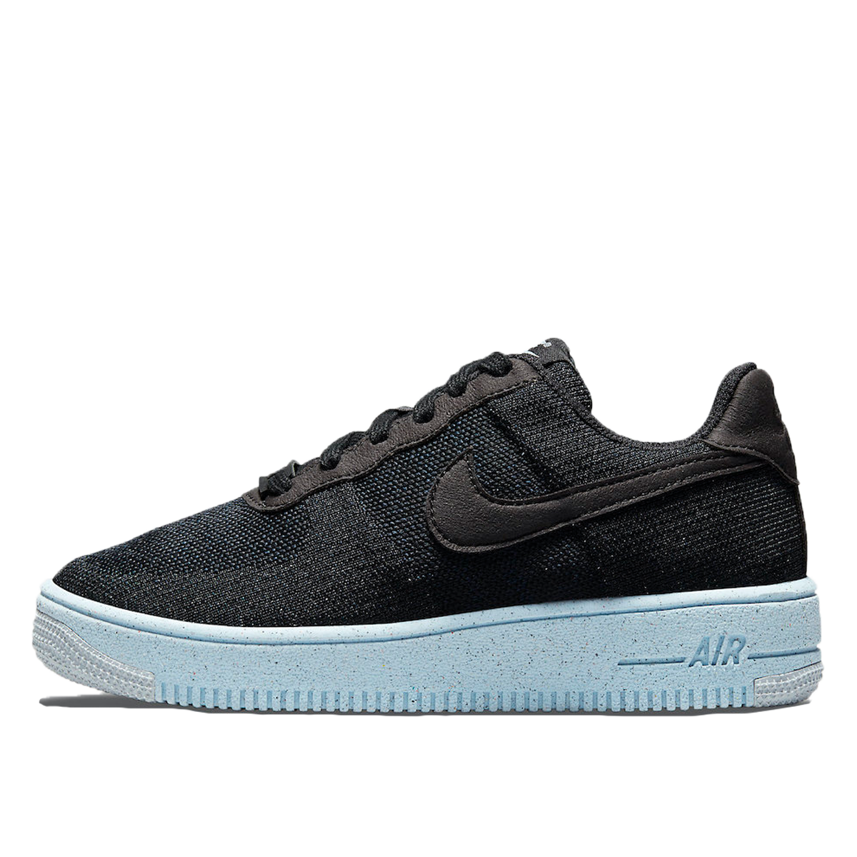 Nike Air Force 1 Crater Flyknit Black (GS) (2021) BLACK/BLACK/CHAMBRAY BLUE sneaker – authenticated on KLEKT