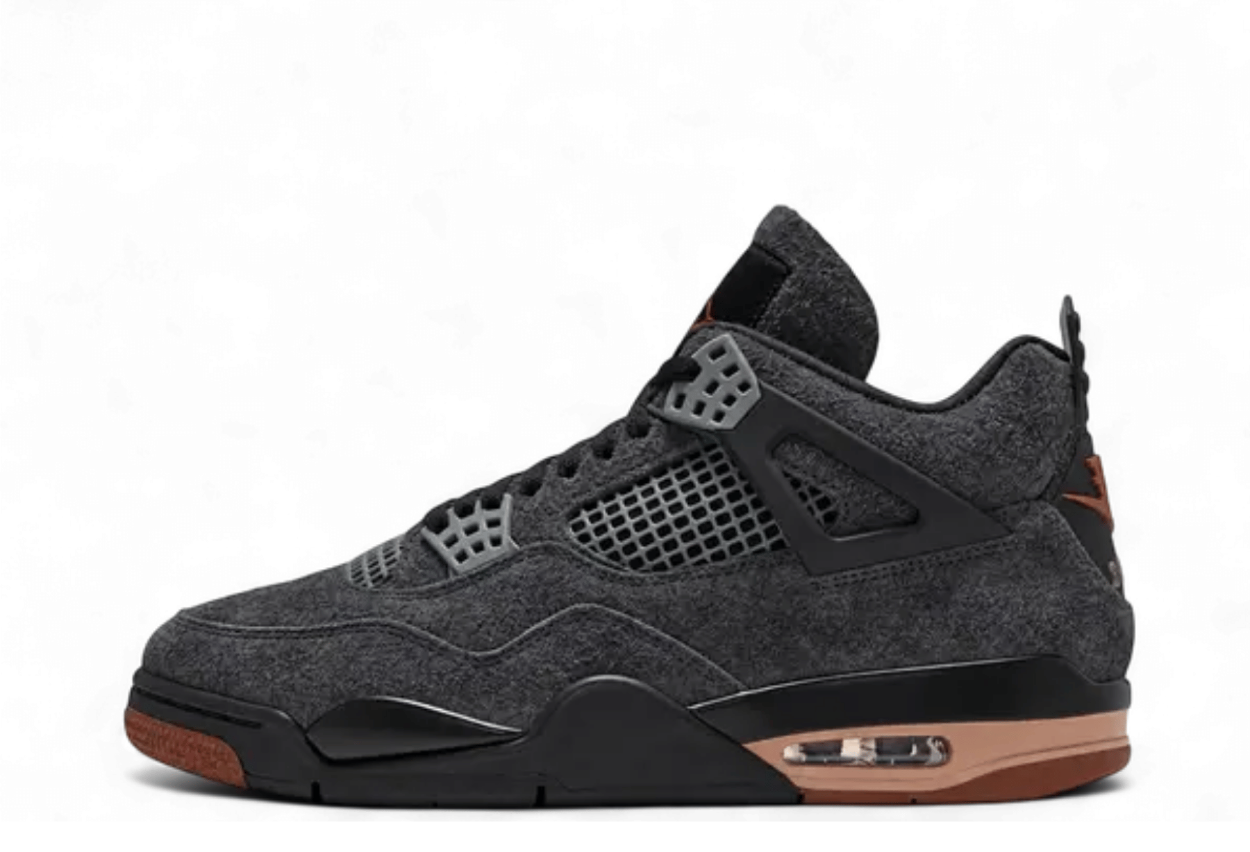 Air Jordan 4 'London' (2026) Black/Red Bark/Dark Smoke Grey/Smoke Grey/Hemp sneaker – authenticated on KLEKT
