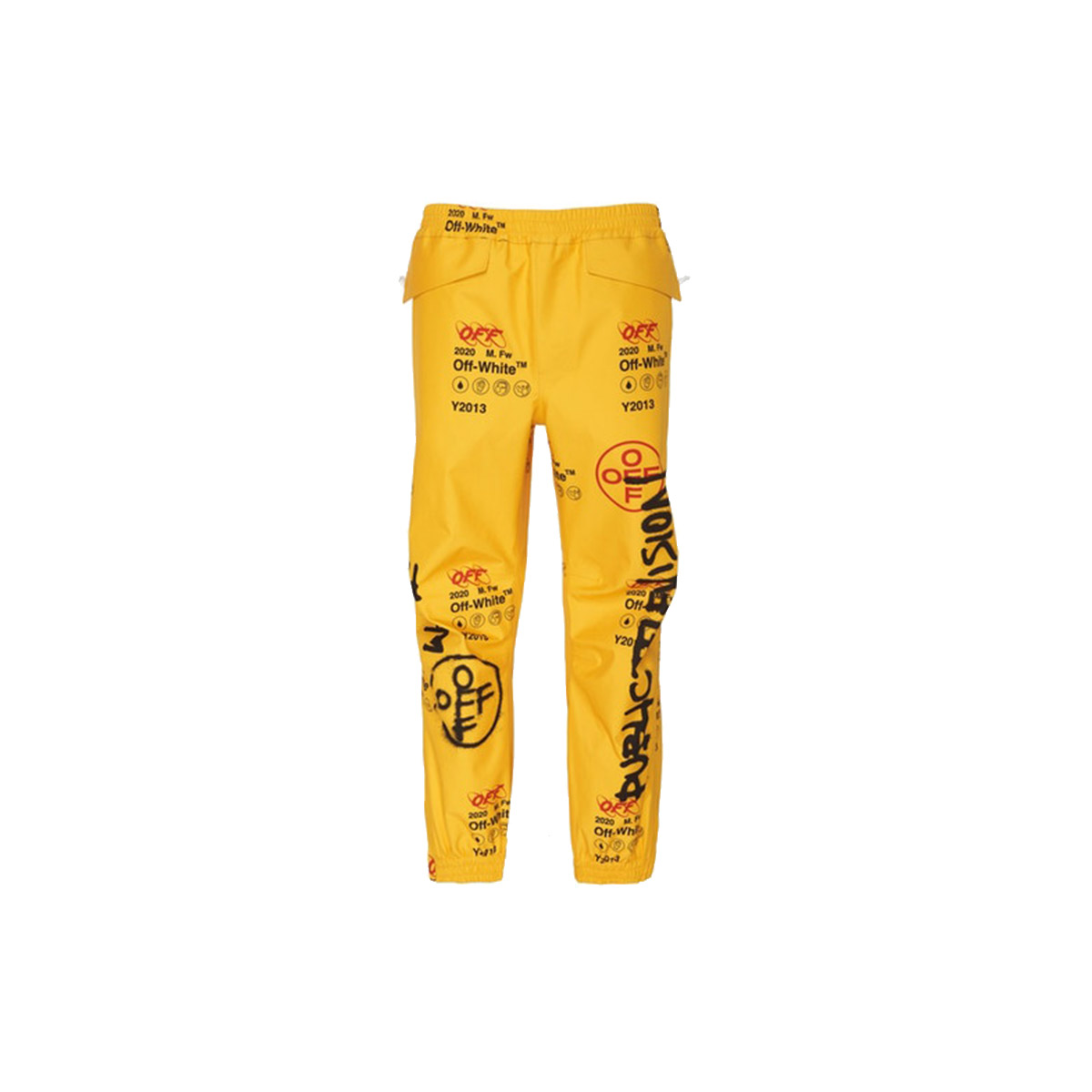 Off White Goretex Graffiti Pants Yellow (2019) YELLOW/BLACK/RED sneaker – authenticated on KLEKT