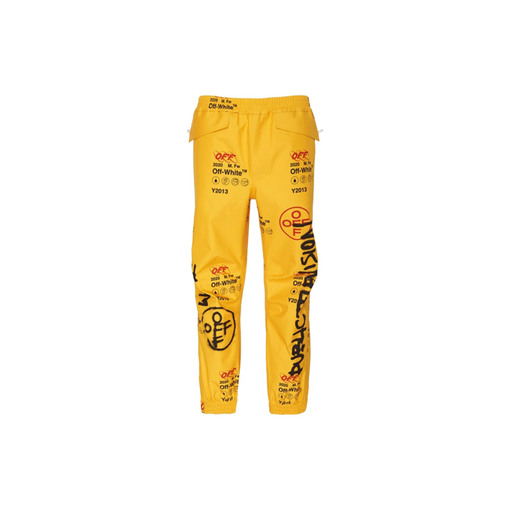 Off White Goretex Graffiti Pants Yellow (2019)