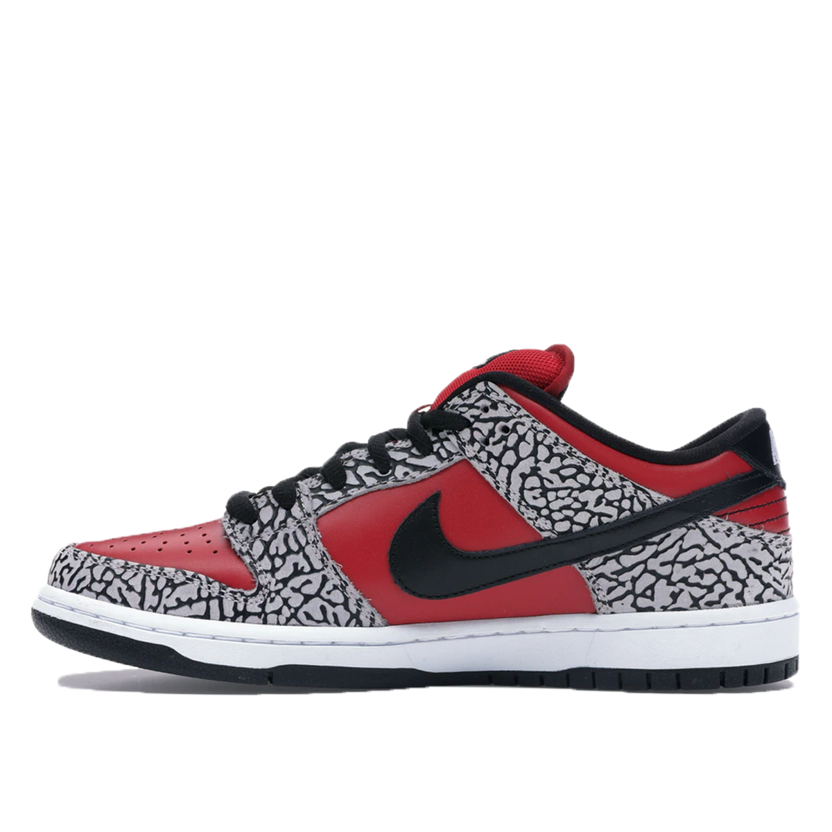 Nike SB x Supreme Dunk Low Premium 'Fire Red Cement' (2012) sneaker – authenticated on KLEKT