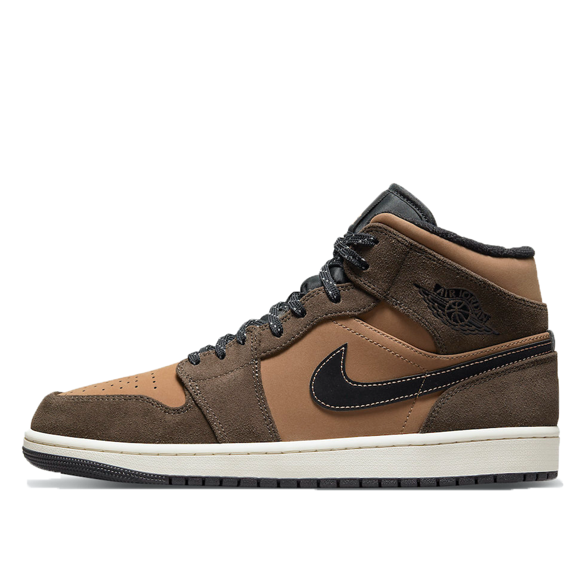 Air Jordan 1 Mid 'Earth Tone' (2021) BROWN/LIGHT BROWN-BLACK sneaker – authenticated on KLEKT