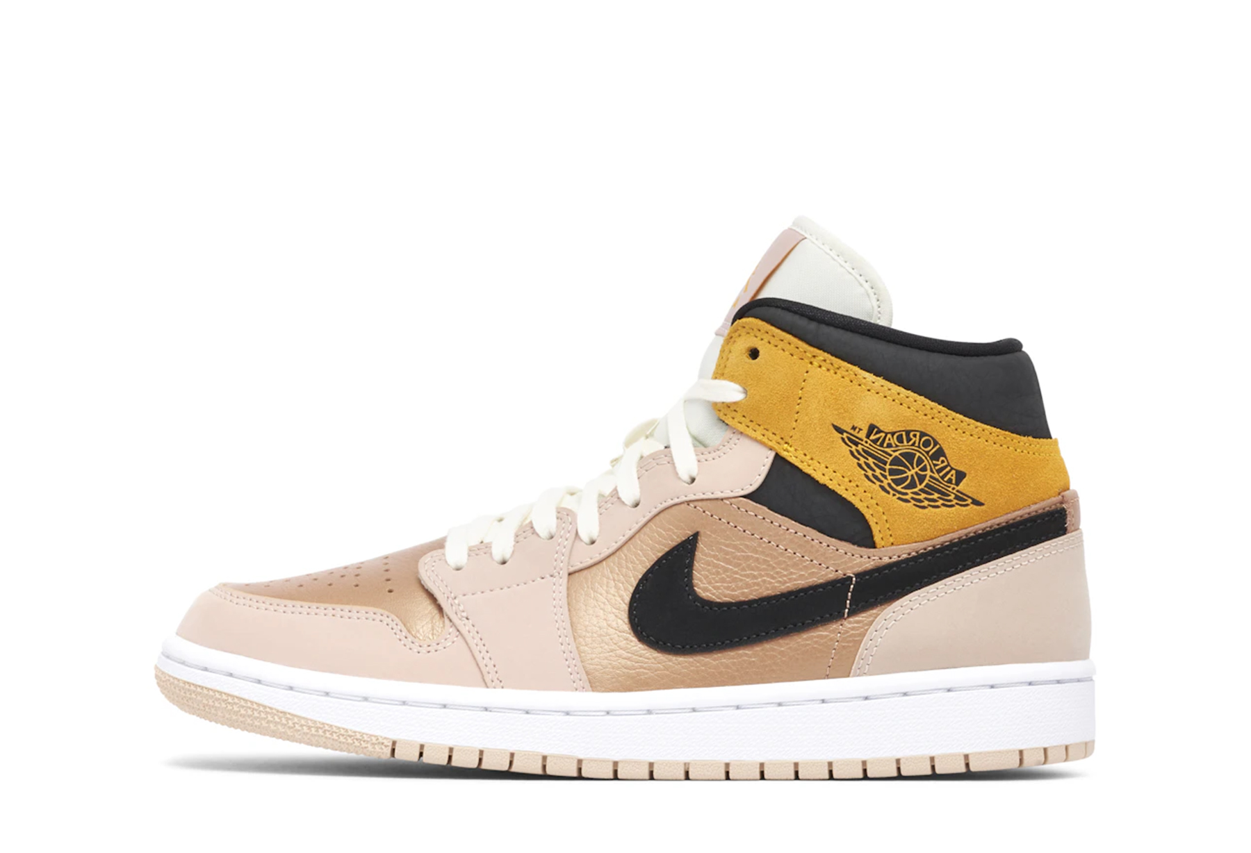 Air Jordan 1 Mid SE WMNS 'Particle Beige Bronze Toe' (2021) sneaker – authenticated on KLEKT