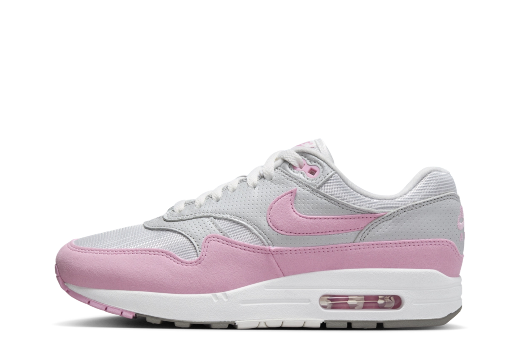 Nike Air Max 1 WMNS 'Pink Rise' (2024) Metallic Platinum/Pink Rise sneaker – authenticated on KLEKT