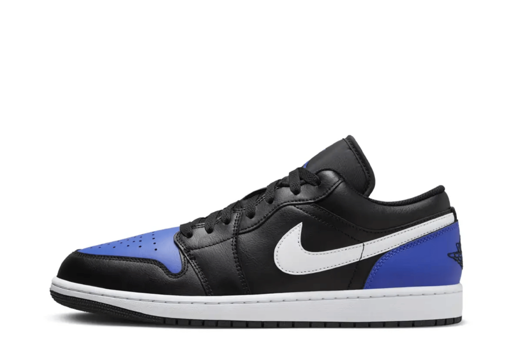 Air Jordan 1 Low 'Black Royal Toe' (2024) BLACK/GAME ROYAL sneaker – authenticated on KLEKT