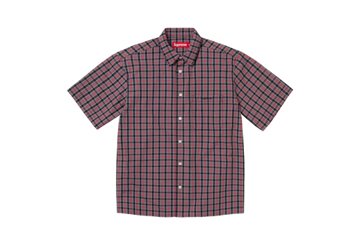 Supreme Loose Fit Mini Plaid S/S Shirt Black (SS24)
