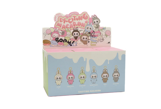 Pop Mart Labubu The Monsters 'Exciting Macaron' Vinyl Face Sealed Case (6 Blind Boxes) (2023) – authenticated on KLEKT