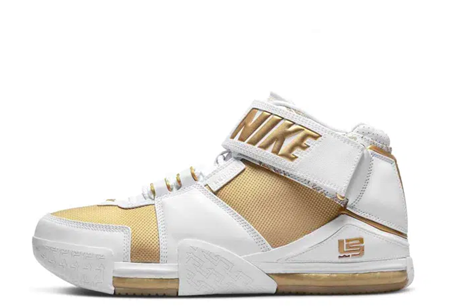 Nike LeBron 2 Maccabi (2022) WHITE/METALLIC GOLD-VARSITY CRIMSON sneaker – authenticated on KLEKT
