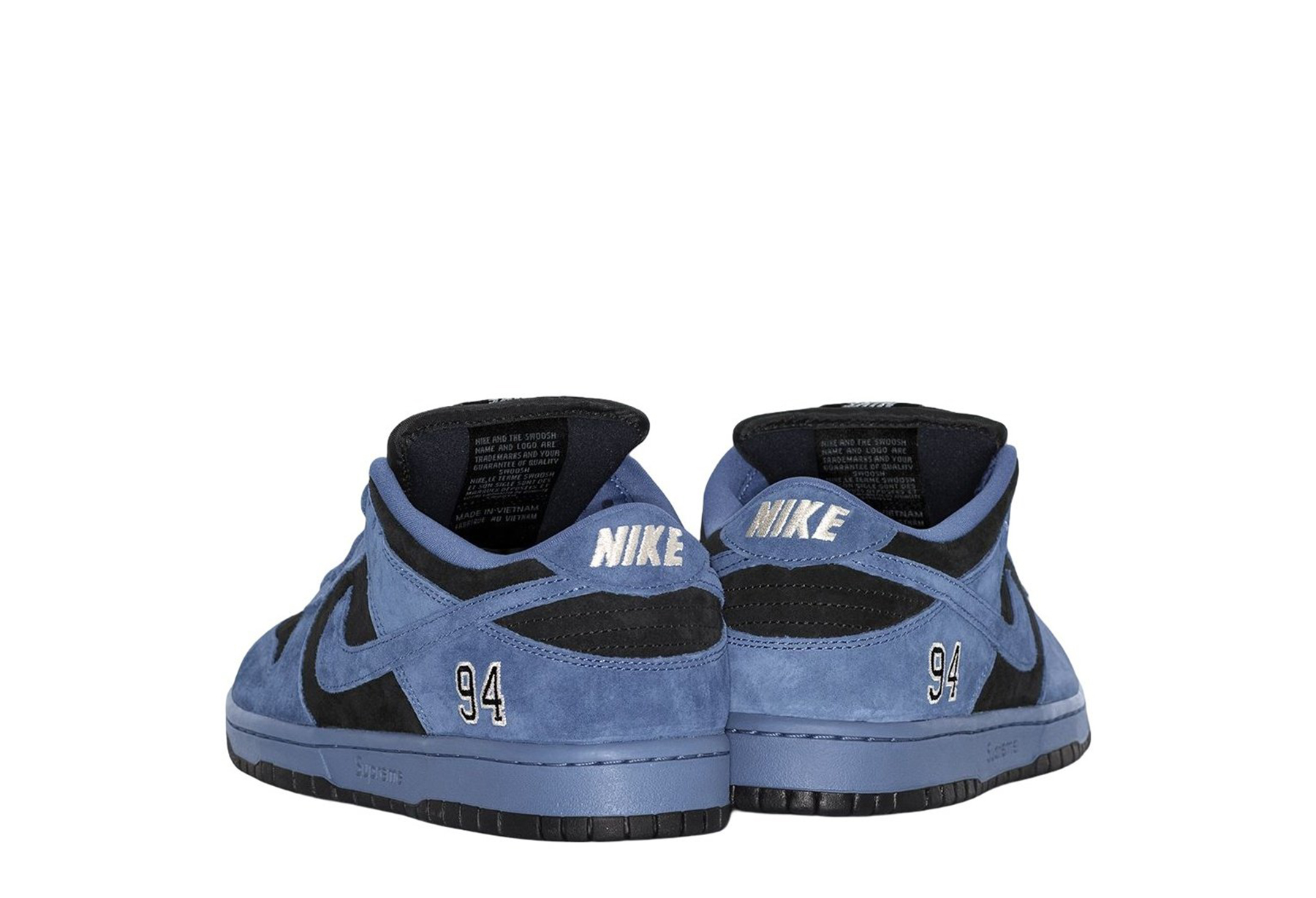 Nike SB x Supreme Dunk Low 'Ocean Fog' (2025) Ocean Fog/Ocean Fog-Black sneaker – authenticated on KLEKT