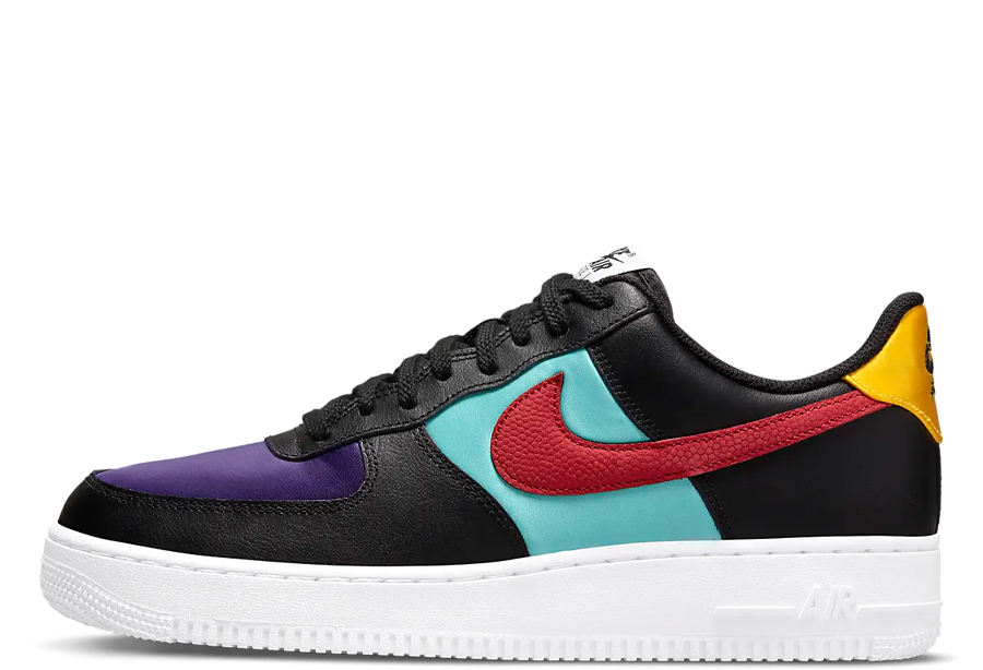 Nike Air Force 1 Low NBA WNBA	(2022)  BLACK/WASHED TEAL/COURT PURPLE/GYM RED sneaker – authenticated on KLEKT