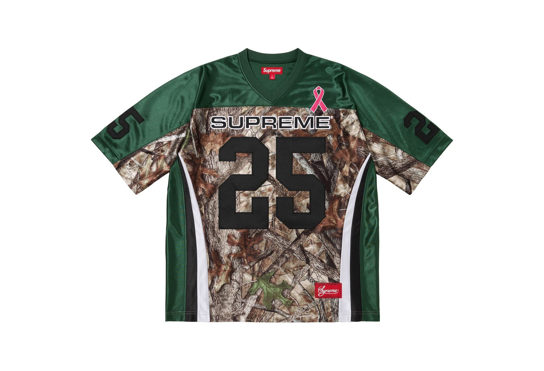 Supreme x Breast Cancer Awareness Football Jersey 'White' (FW25