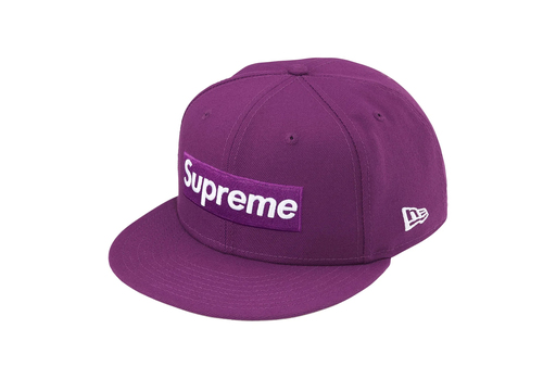 Supreme x New Era Championship Box Logo 'Purple' (SS25) – authenticated on KLEKT