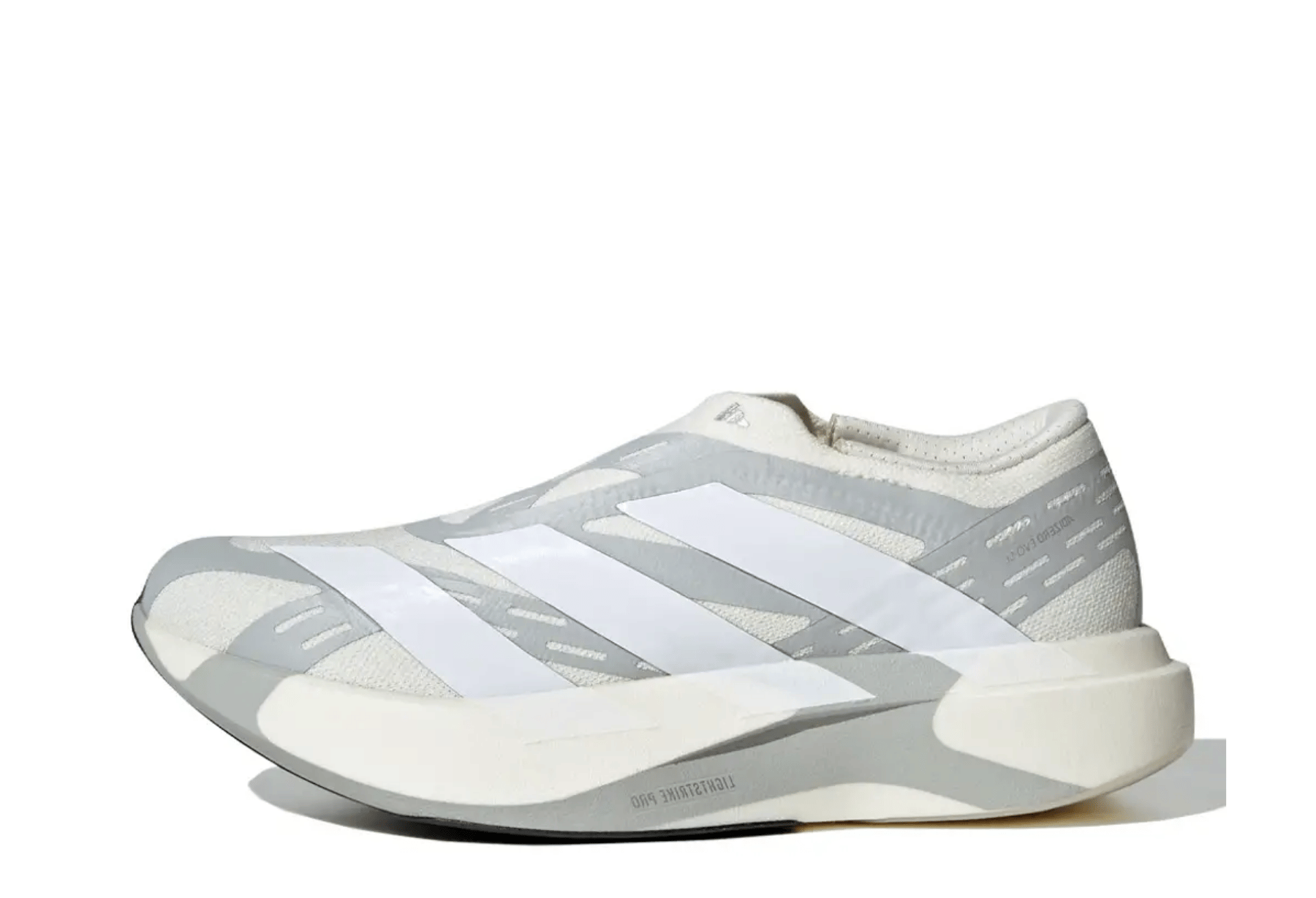 Adidas Adizero Evo SL Laceless 'White Grey' (2026) WHITE/GREY sneaker – authenticated on KLEKT