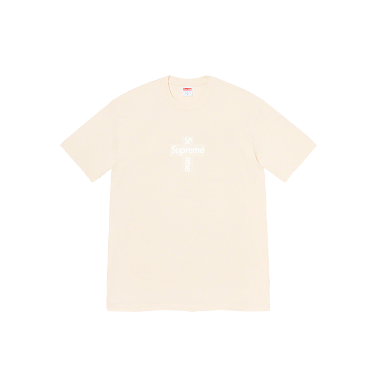 Supreme Cross Box Logo Tee Natural (FW20) sneaker – authenticated on KLEKT