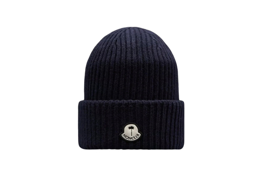 Palm Angles x Moncler Wool Beanie Navy Blue (FW22)