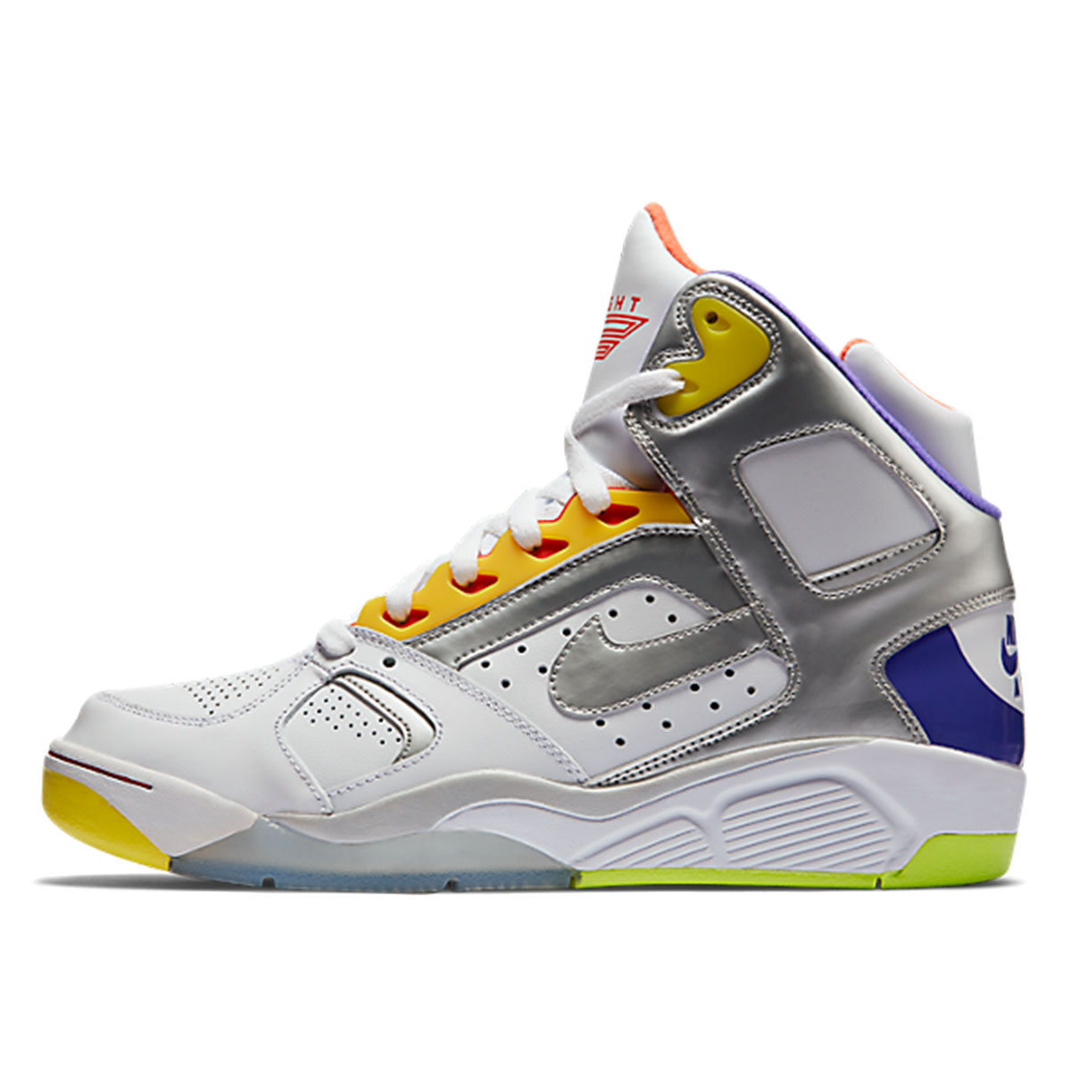 Nike Air Flight Lite High White Metallic Silver Hyper Grape (2014) sneaker – authenticated on KLEKT