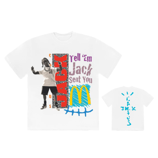 Travis Scott x McDonald's Jack Smile T-Shirt White (FW20)