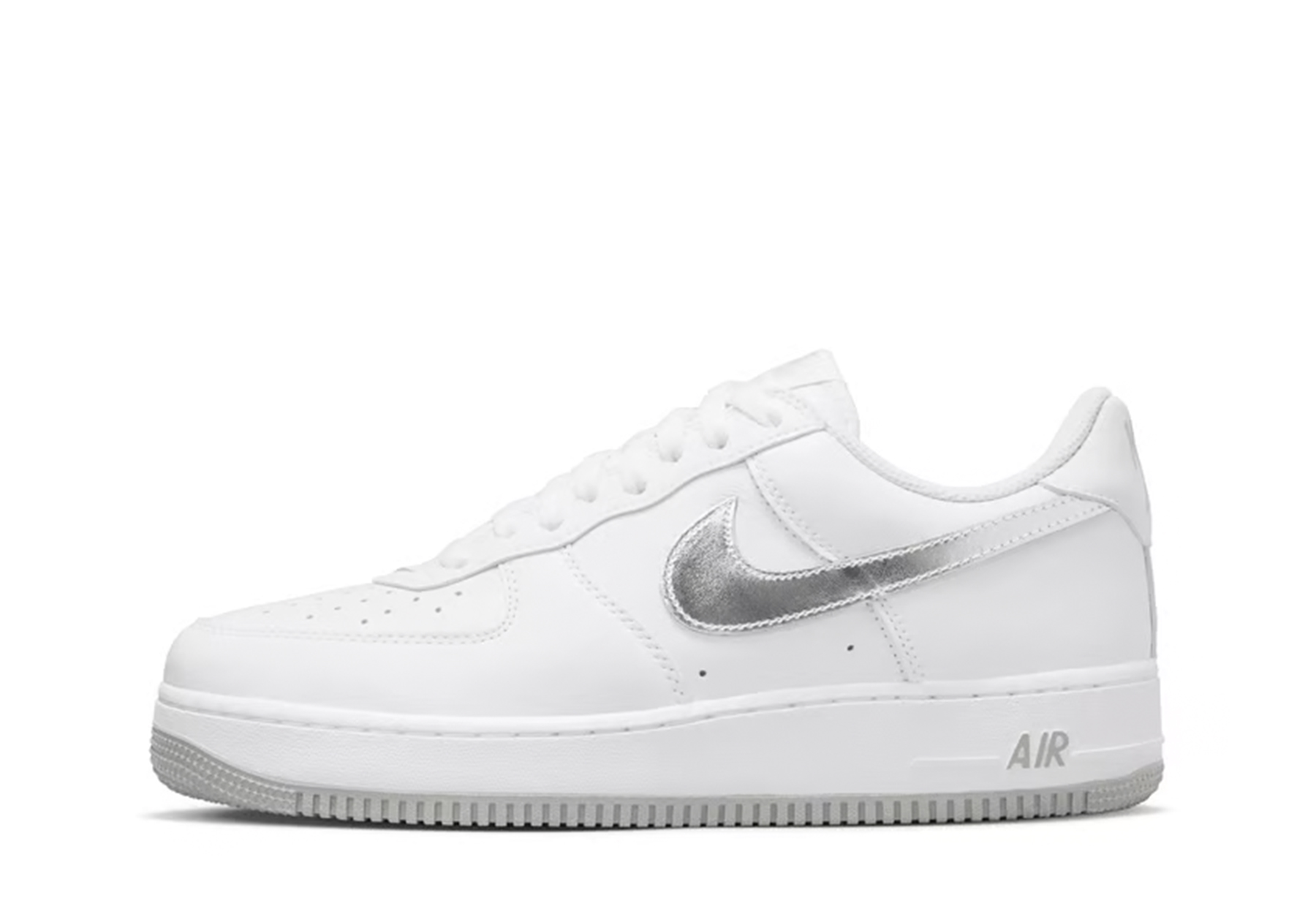 Nike Air Force 1 Low 'Metallic Silver' (2022) WHITE/METALLIC SILVER sneaker – authenticated on KLEKT
