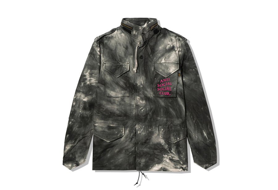 Anti Social Social Club Alpha Industries x ASSC M-65 Tie Dye Black Jacket (FW21) BLACK sneaker – authenticated on KLEKT