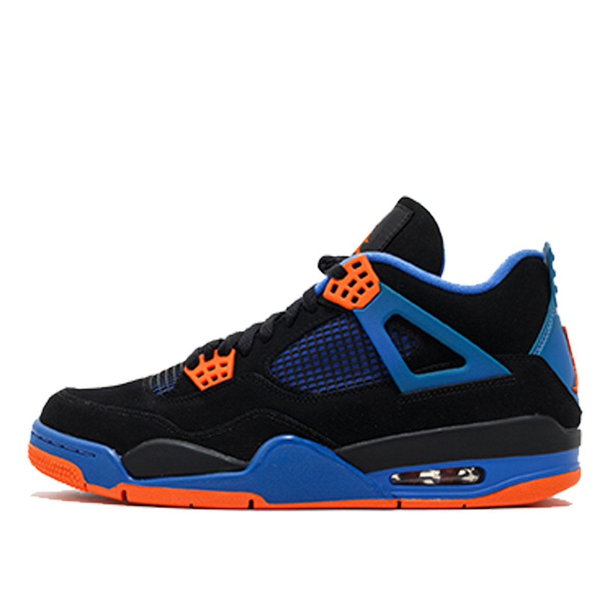 Air Jordan 4 Retro Cavs (GS) (2012) BLACK/SAFETY ORANGE/GAME ROYAL sneaker – authenticated on KLEKT