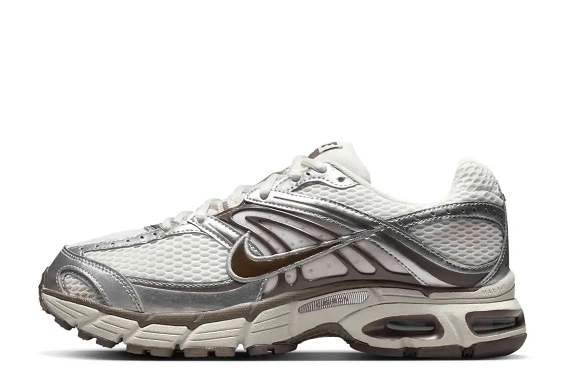 Nike Air Max Moto 2K WMNS 'Metallic Silver Baroque Brown' (2025) BROWN sneaker – authenticated on KLEKT