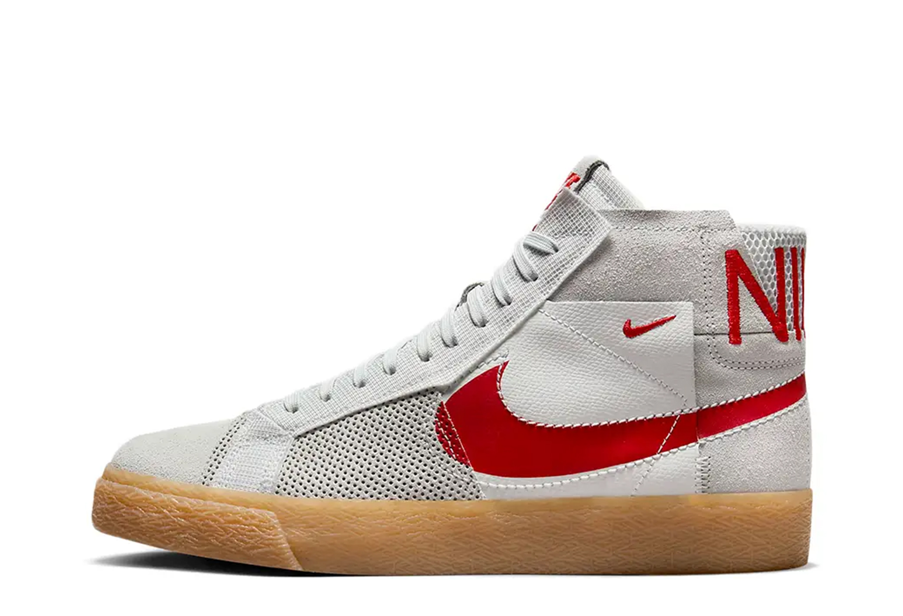 Nike SB Zoom Blazer Mid Premium Grey Red Gum (2023) GREY/RED/GUM sneaker – authenticated on KLEKT