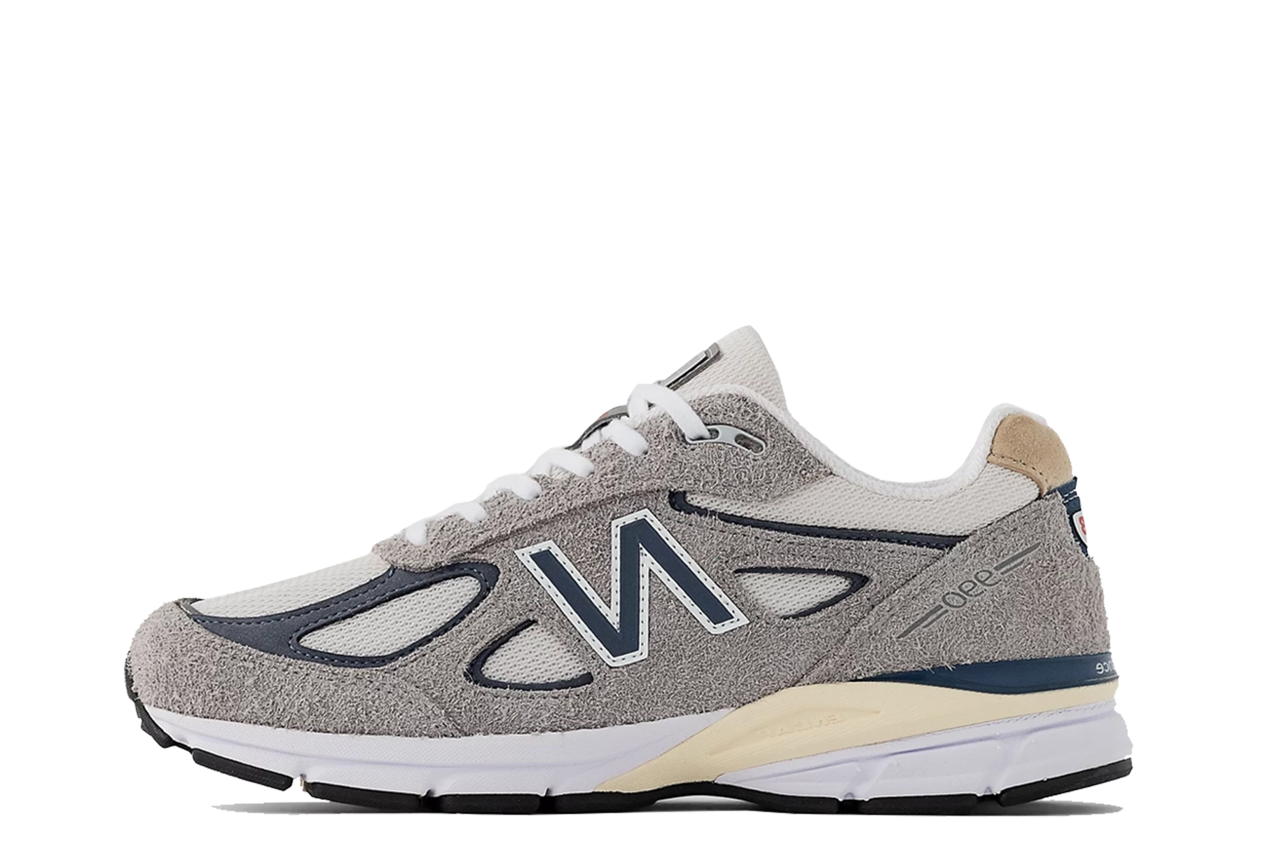 New Balance 990v4 'Grey Day' (2023) Marblehead/Vintage Indigo sneaker – authenticated on KLEKT
