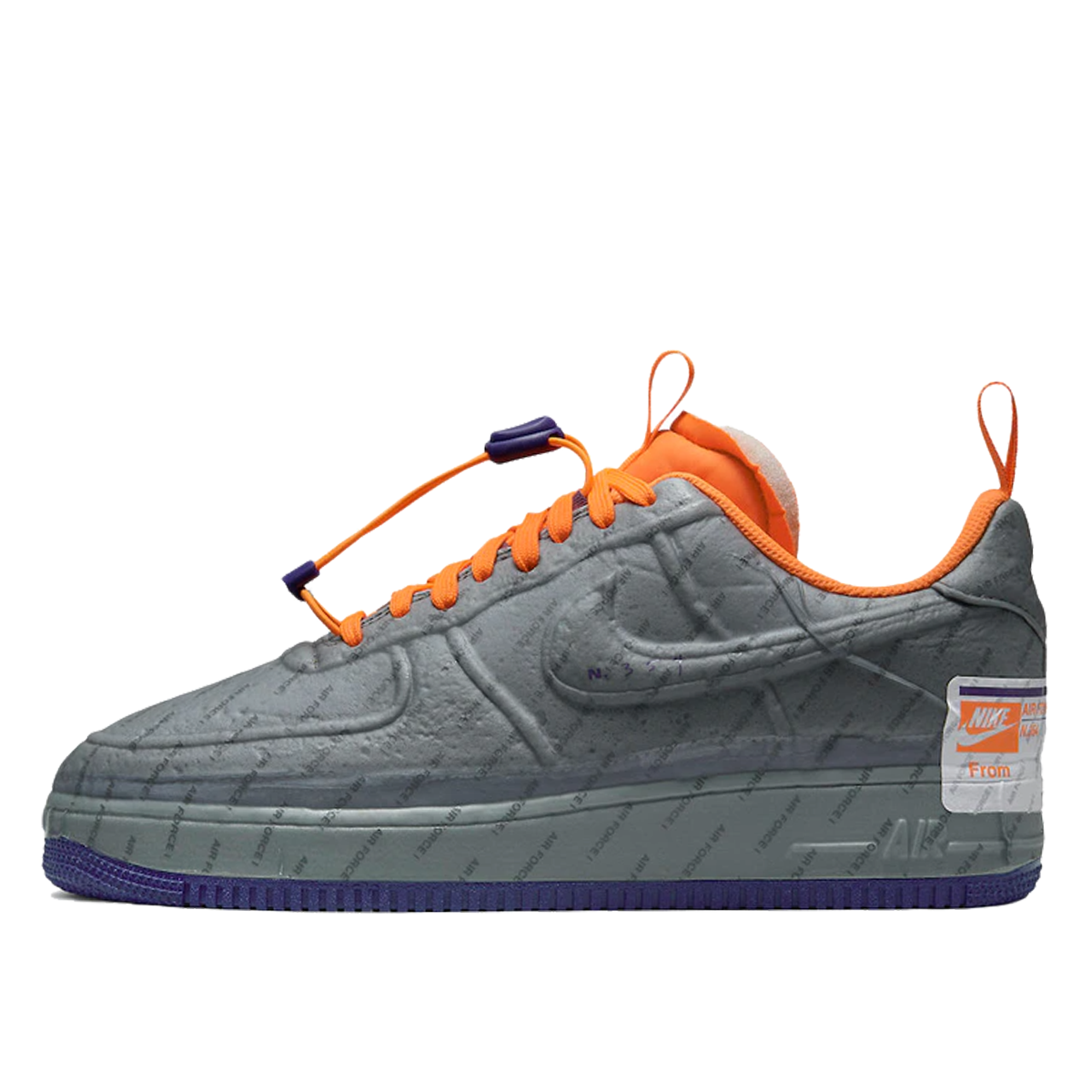 Nike Air Force 1 Experimental Suns (2021) LIGHT SMOKE GREY/COURT PURPLE/TOTAL ORANGE sneaker – authenticated on KLEKT