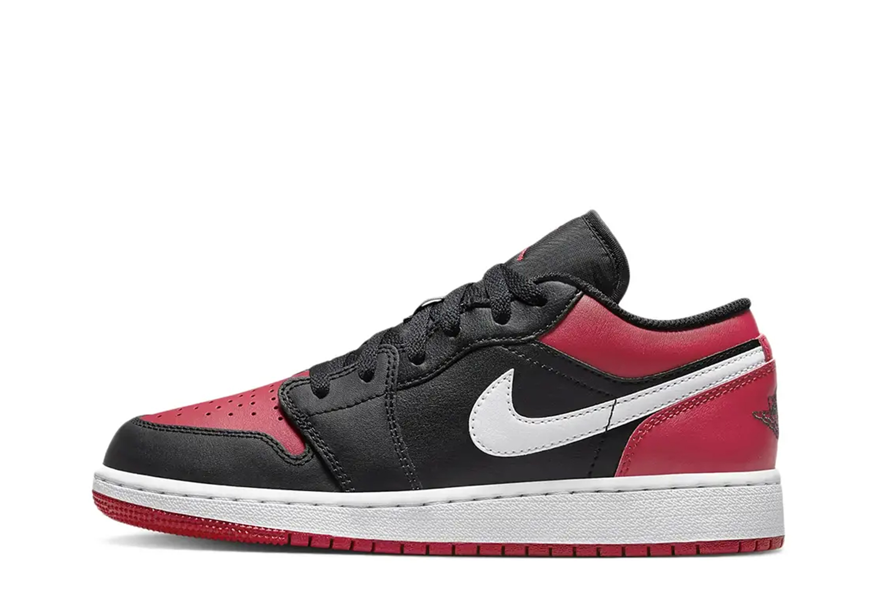Air Jordan 1 Low GS Alternate Bred Toe (2023) RED/BLACK sneaker – authenticated on KLEKT