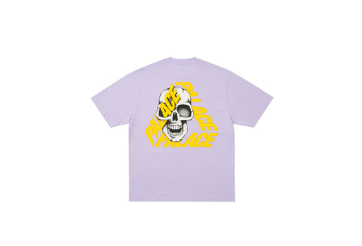 Palace P3 Skull T-Shirt 'Pastel Purple' (SS25) – authenticated on KLEKT
