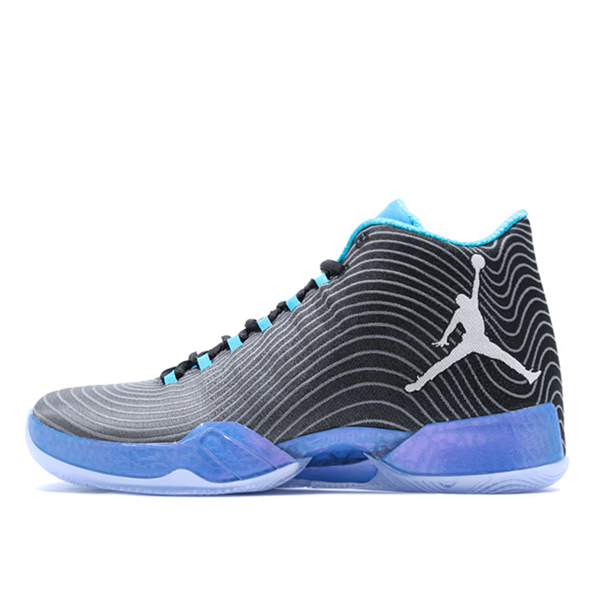 Air Jordan 29 'Playoff Pack Away' BLACK/WHITE/COOL BLUE sneaker – authenticated on KLEKT