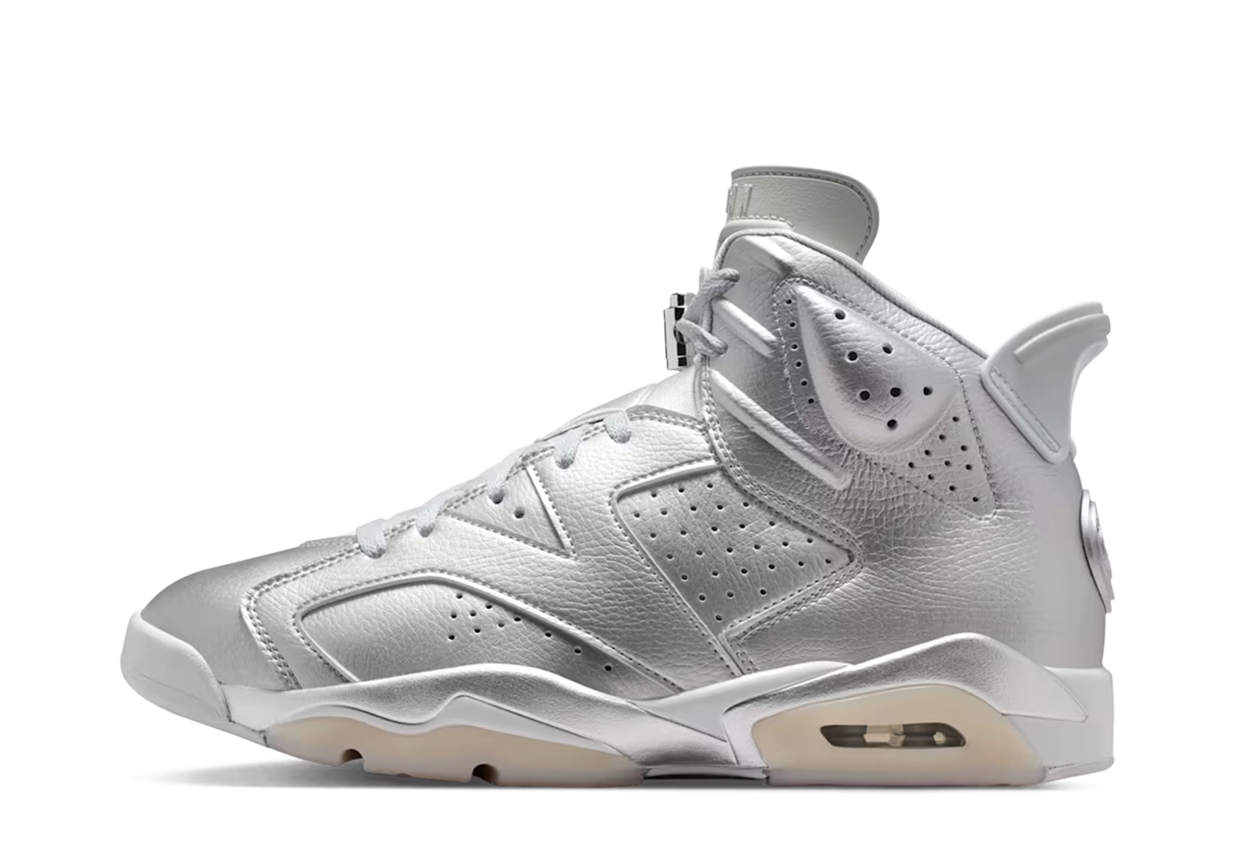 Air Jordan x PSG 6 Retro 'Metallic Silver' (2026) Metallic Silver sneaker – authenticated on KLEKT