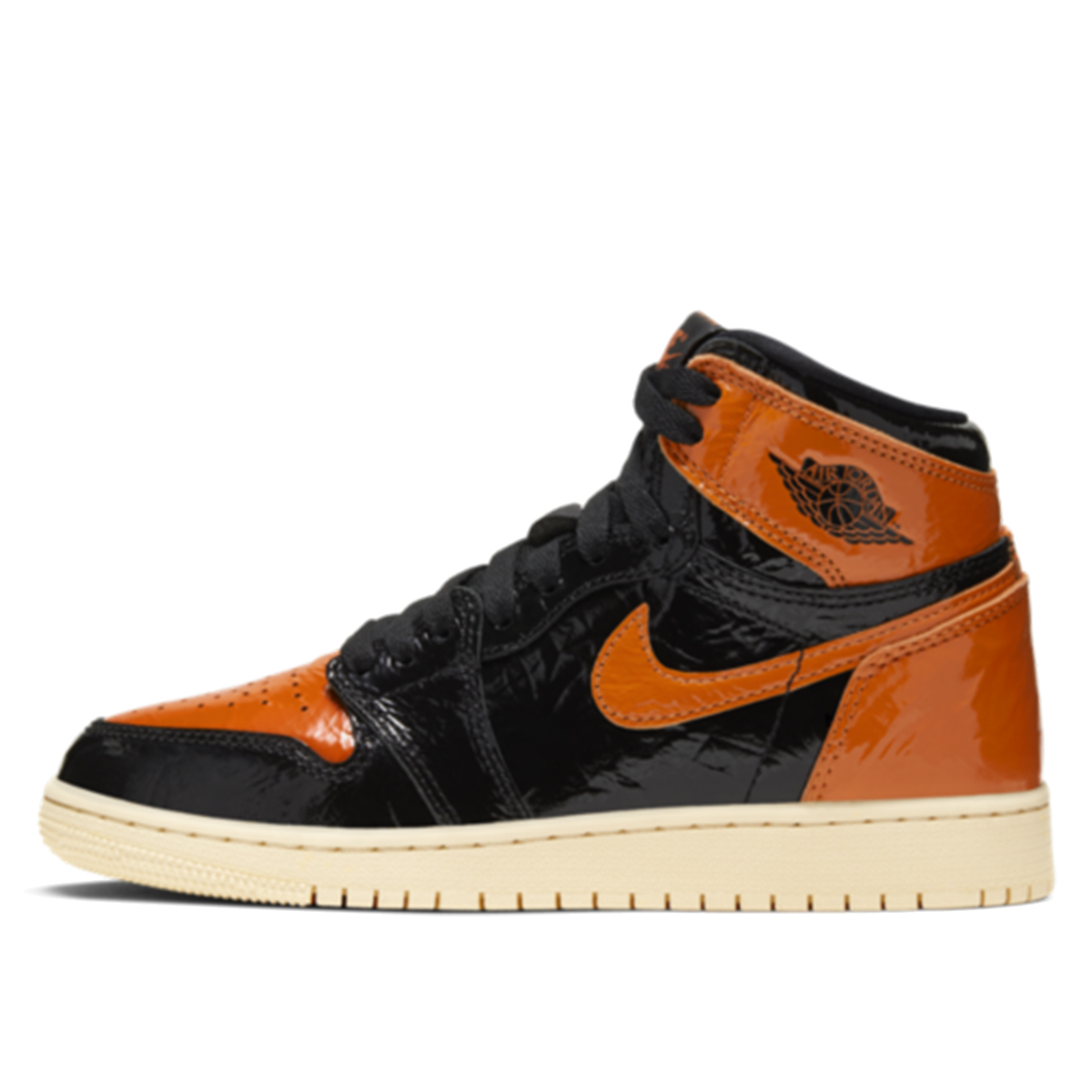 Air Jordan 1 Retro High OG 'Shattered Backboard 3.0' (GS) (2019) BLACK/PALE VANILLA-STARFISH sneaker – authenticated on KLEKT