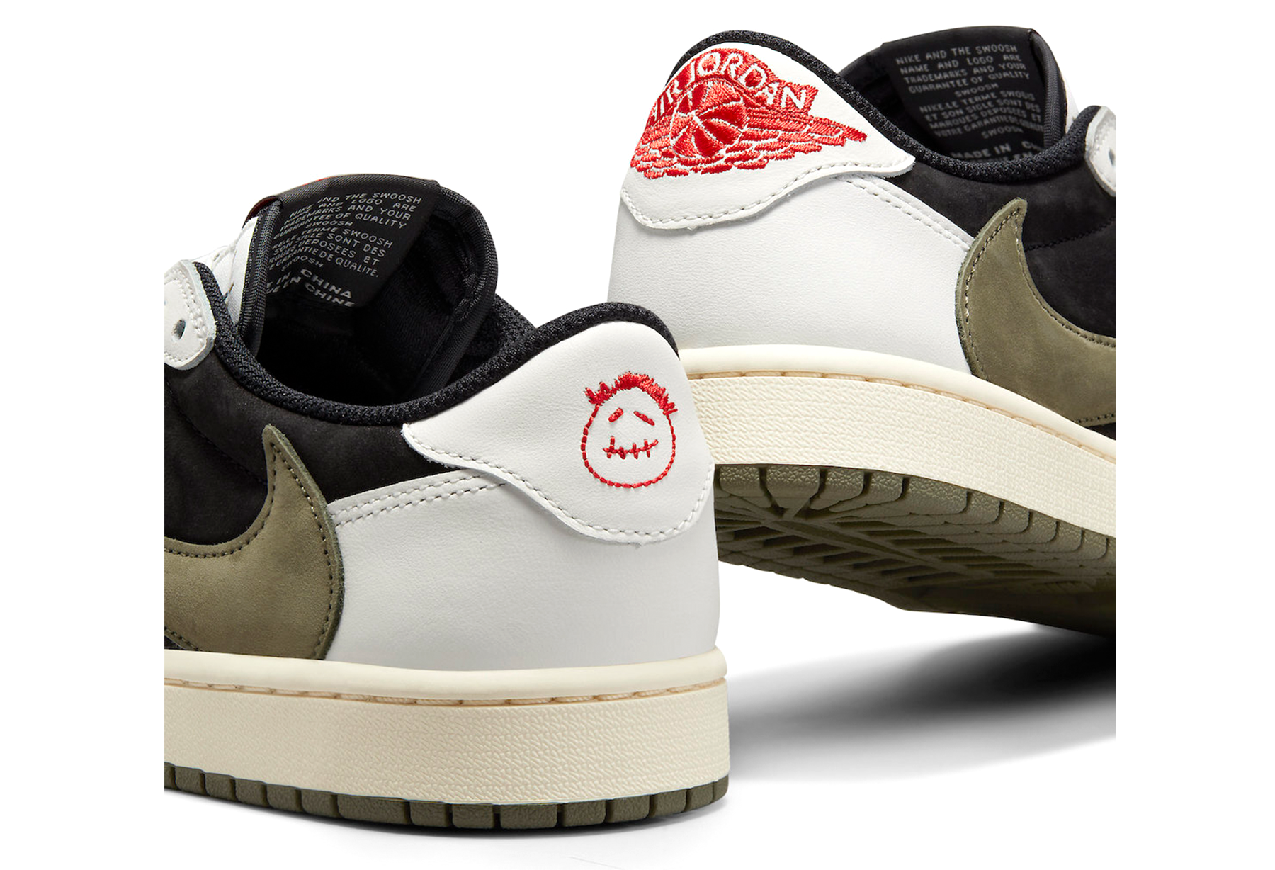 Air Jordan x Travis Scott 1 Low OG SP WMNS 'Olive' (2023) Black/Sail-Olive-White sneaker – authenticated on KLEKT