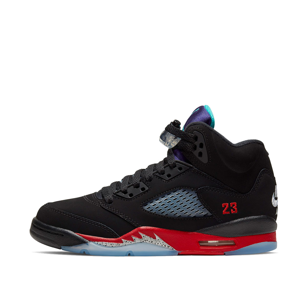 Air Jordan 5 Retro 'Top 3' (GS) (2020) BLACK/FIRE RED GRAPE ICE NEW EMERALD sneaker – authenticated on KLEKT