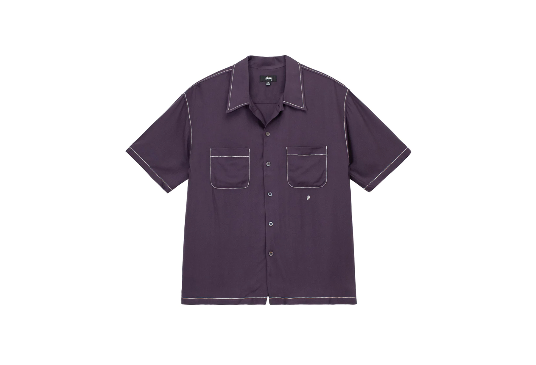 Stussy Contrast Pick Stitched Shirt Plum (SS23) PLUM sneaker – authenticated on KLEKT