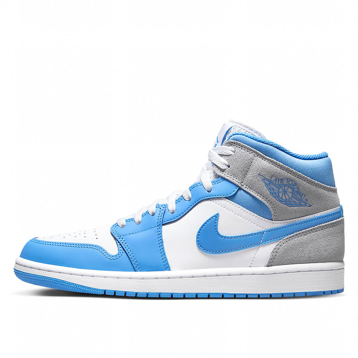 Air Jordan 1 Mid 'University Blue Grey' (2022) UNIVERSITY BLUE/GREY sneaker – authenticated on KLEKT