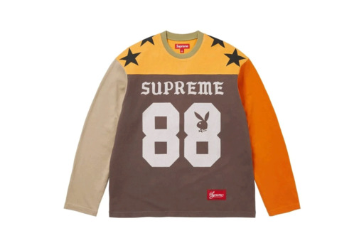 Supreme x Playboy® L/S Football Top 'Multicolour' (SS26) – authenticated on KLEKT